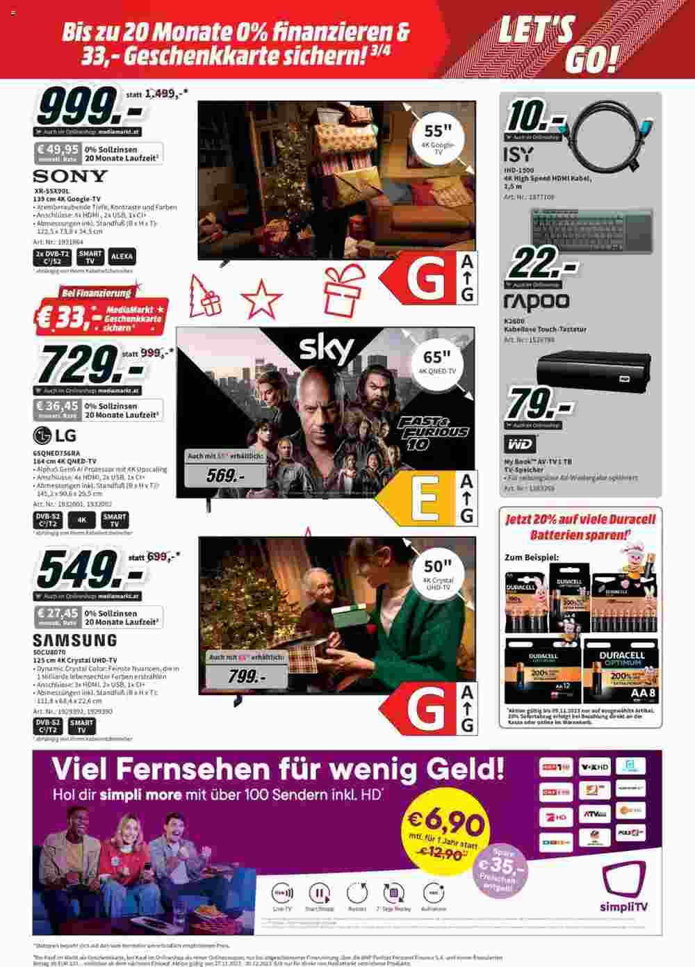 Media Markt Flugblatt (ab 27.11.2023) - Angebote und Prospekt - Seite 15