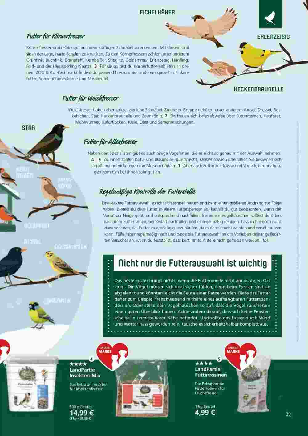 ZOO & Co Flugblatt (ab 30.11.2023) - Angebote und Prospekt - Seite 39