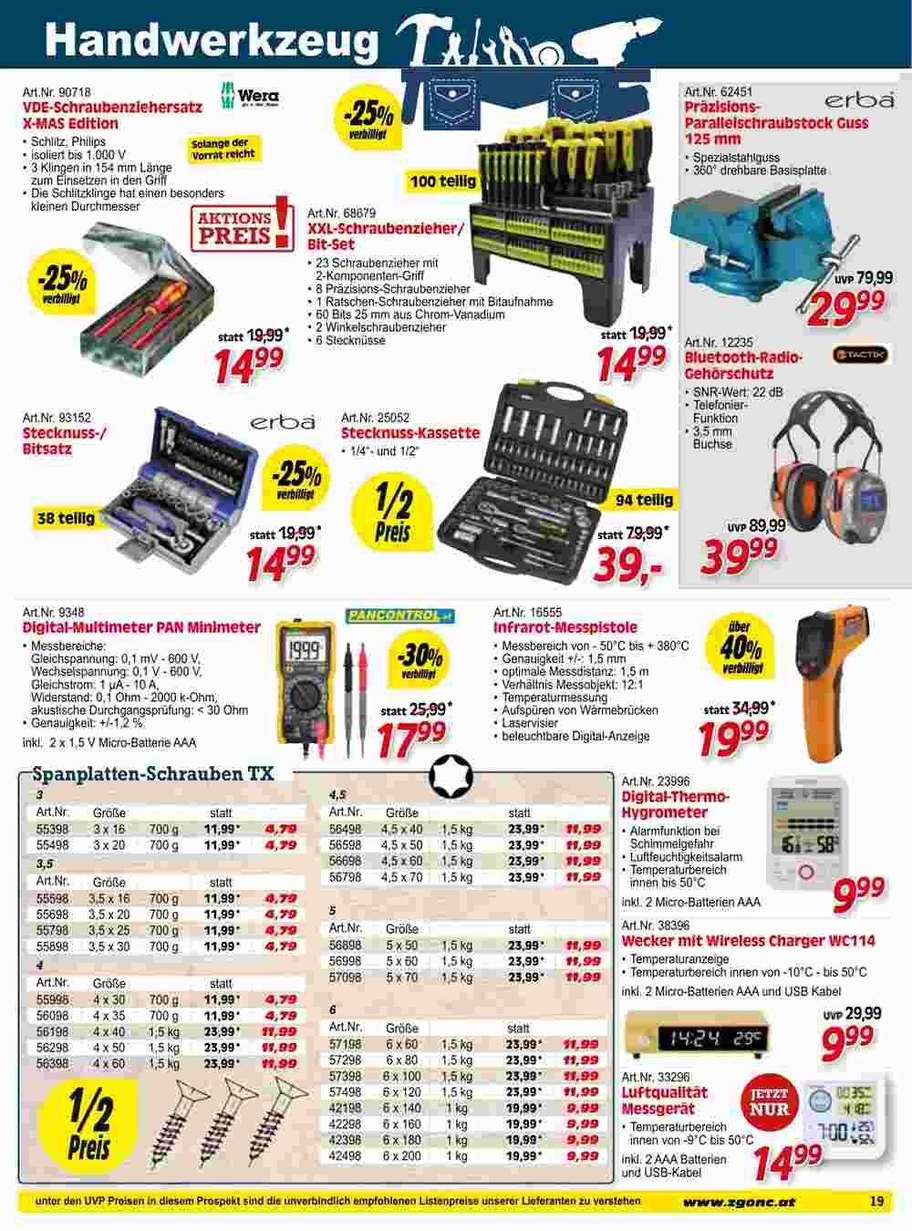 Zgonc Flugblatt (ab 01.12.2023) - Angebote und Prospekt - Seite 19