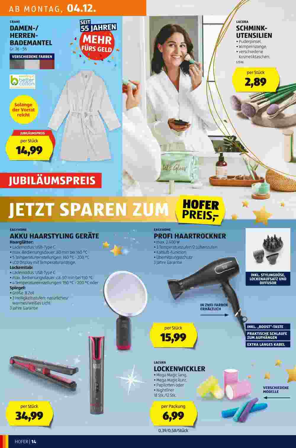 Hofer Flugblatt (ab 01.12.2023) - Angebote und Prospekt - Seite 16