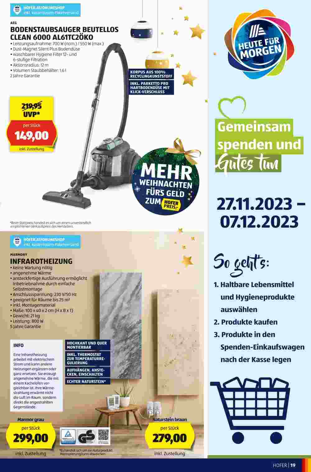 Hofer Flugblatt (ab 01.12.2023) - Angebote und Prospekt - Seite 21