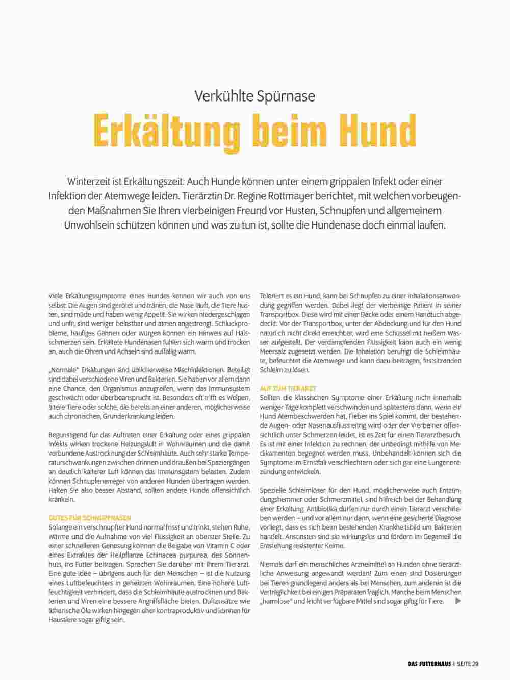 Das Futterhaus Flugblatt (ab 01.12.2023) - Angebote und Prospekt - Seite 29