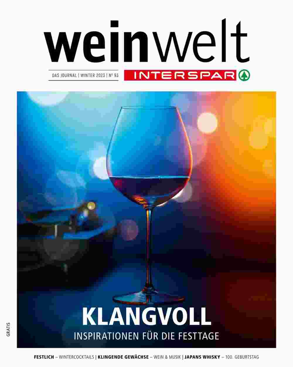 Weinwelt Interspar Flugblatt (ab 01.12.2023) - Angebote und Prospekt - Seite 1