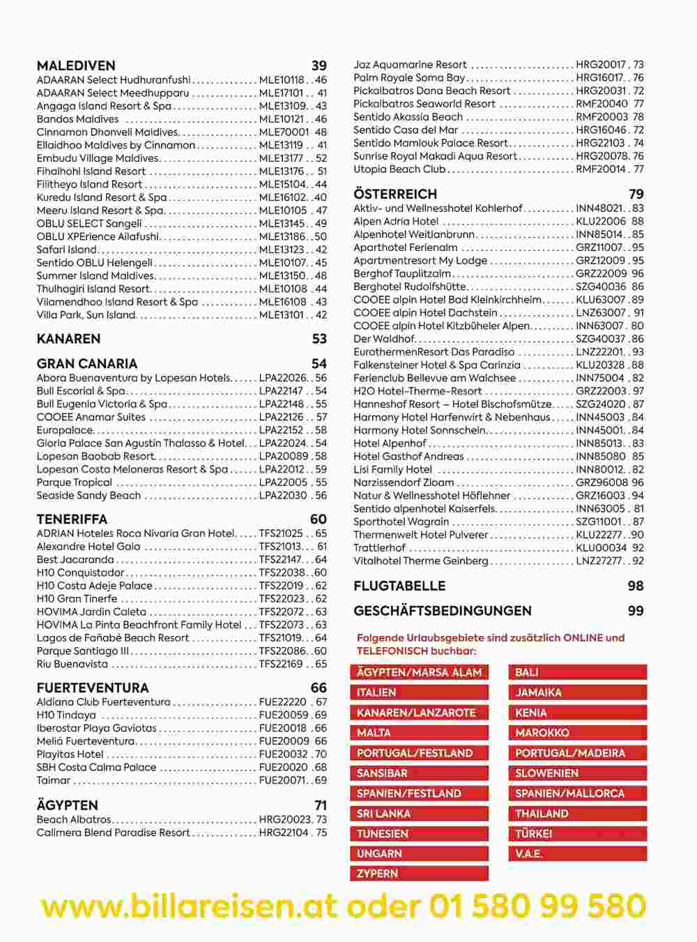 Billa Reisen Flugblatt (ab 01.12.2023) - Angebote und Prospekt - Seite 5