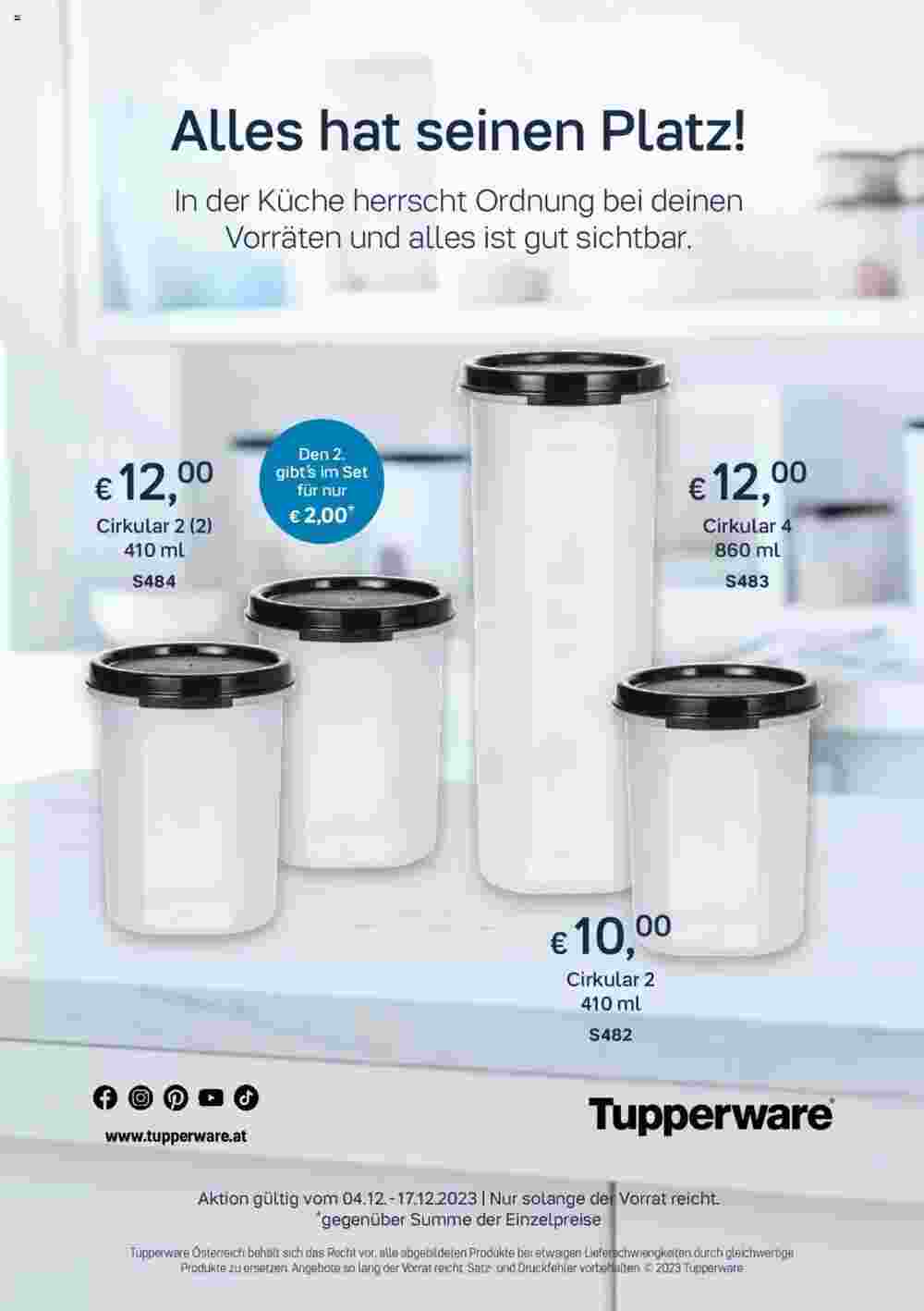 Tupperware Flugblatt (ab 04.12.2023) - Angebote und Prospekt - Seite 1