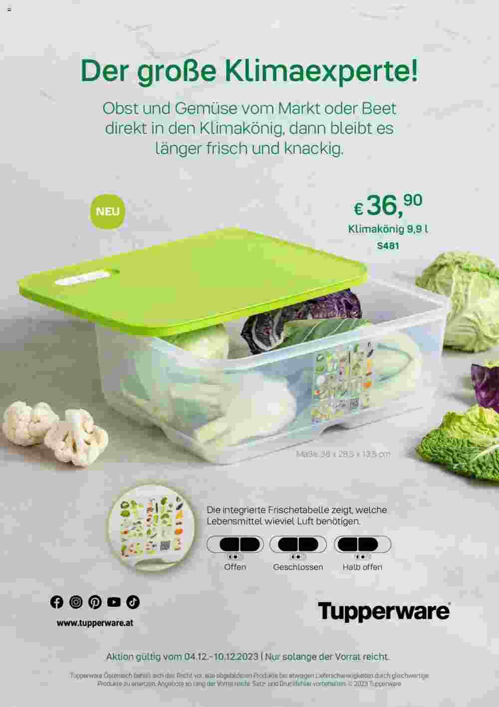 Tupperware Flugblatt (ab 04.12.2023) - Angebote und Prospekt - Seite 1