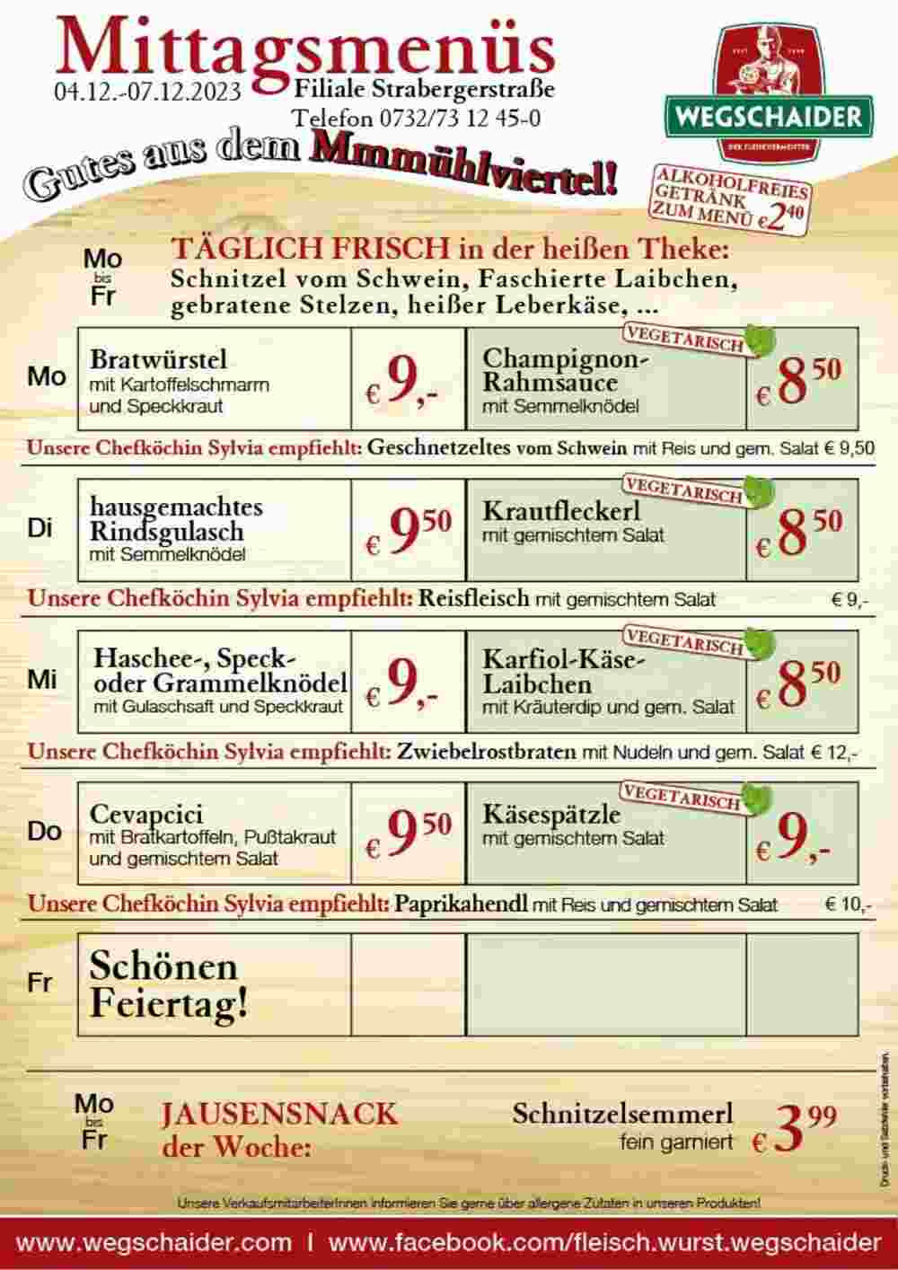 Wegschaider Flugblatt (ab 04.12.2023) - Angebote und Prospekt - Seite 2