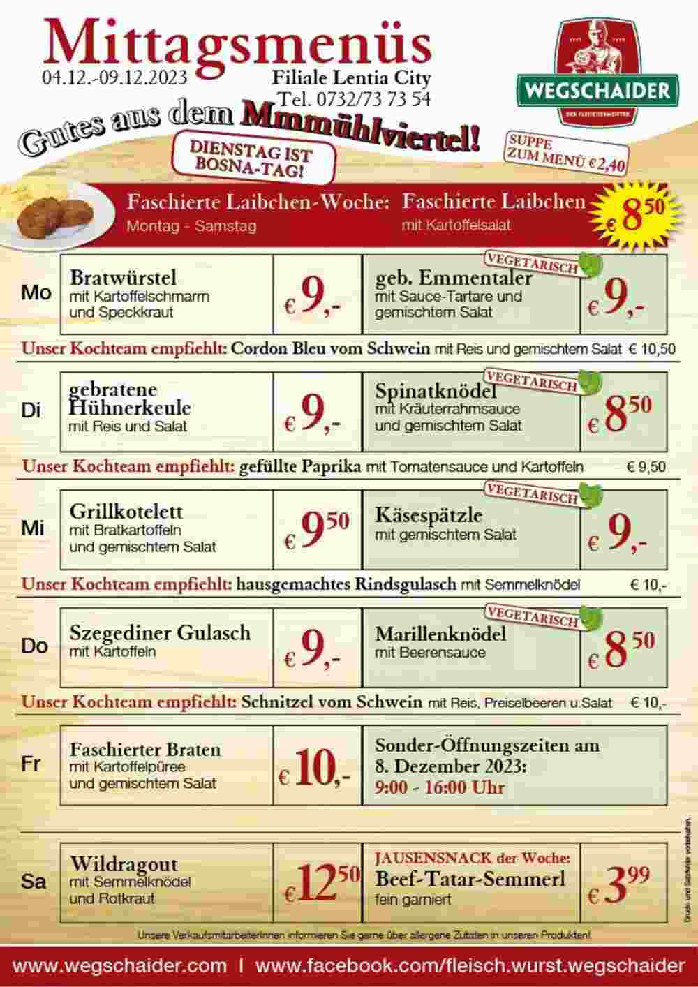 Wegschaider Flugblatt (ab 04.12.2023) - Angebote und Prospekt - Seite 3