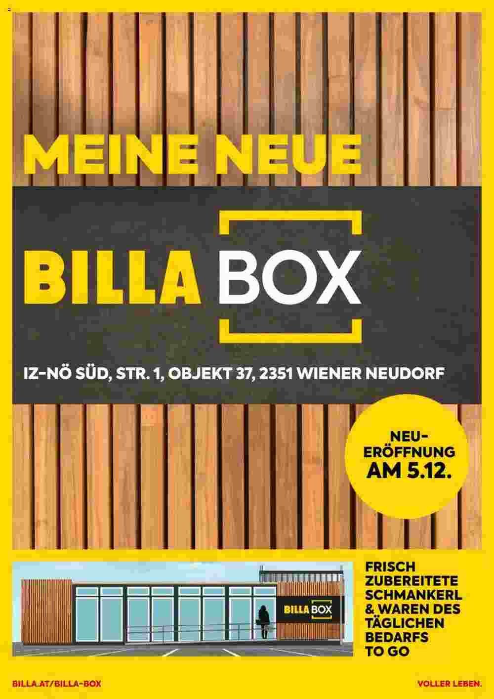 Billa Box Flugblatt (ab 05.12.2023) - Angebote und Prospekt - Seite 1
