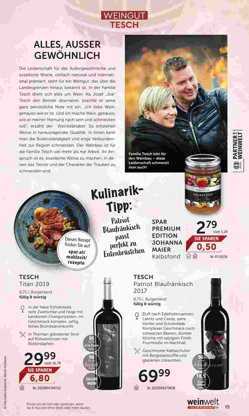 Weinwelt Interspar Flugblatt (ab 05.12.2023) - Angebote und Prospekt - Seite 15