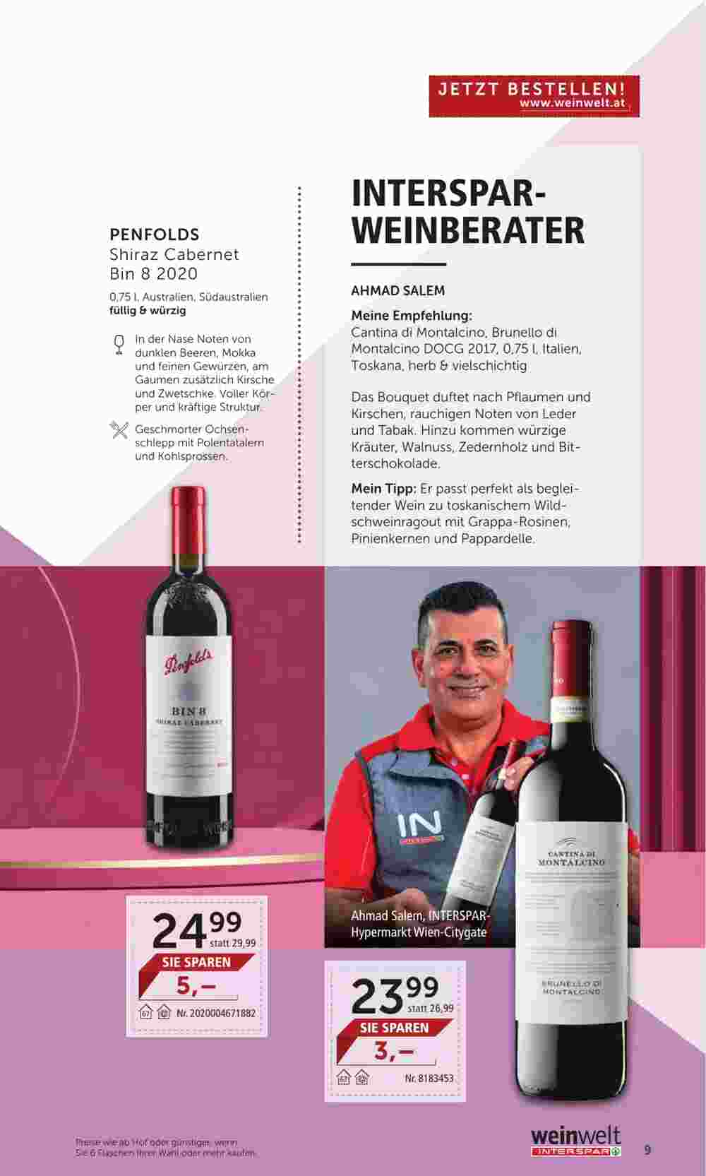 Weinwelt Interspar Flugblatt (ab 05.12.2023) - Angebote und Prospekt - Seite 9