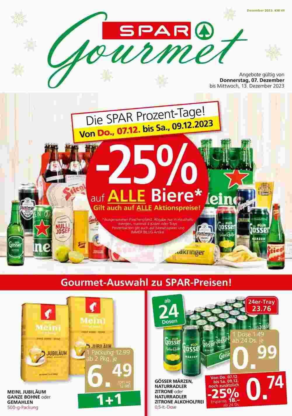 SPAR Gourmet Flugblatt (ab 07.12.2023) - Angebote und Prospekt - Seite 1