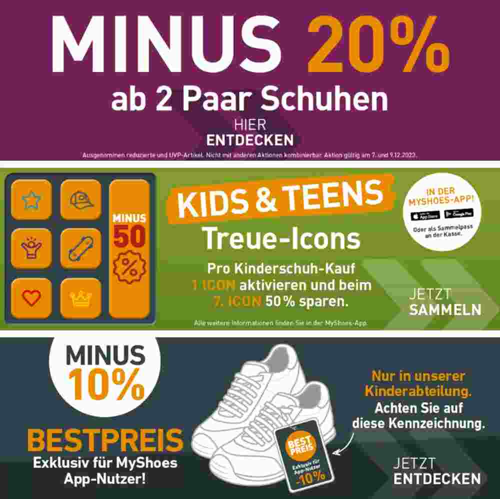 MyShoes Flugblatt (ab 12.12.2023) - Angebote und Prospekt - Seite 1