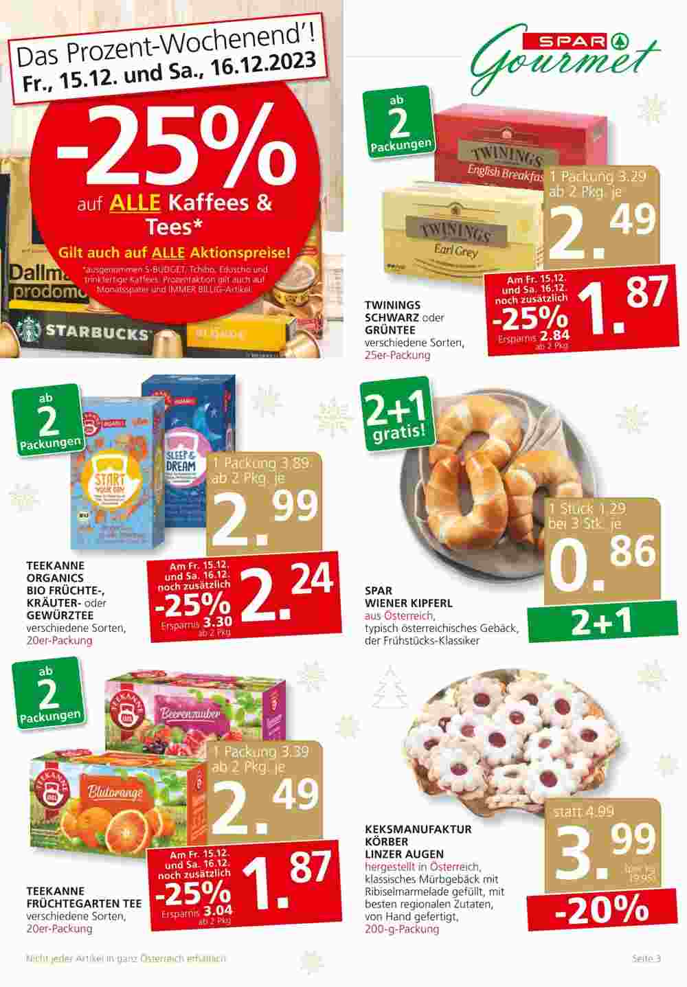 SPAR Gourmet Flugblatt (ab 14.12.2023) - Angebote und Prospekt - Seite 3