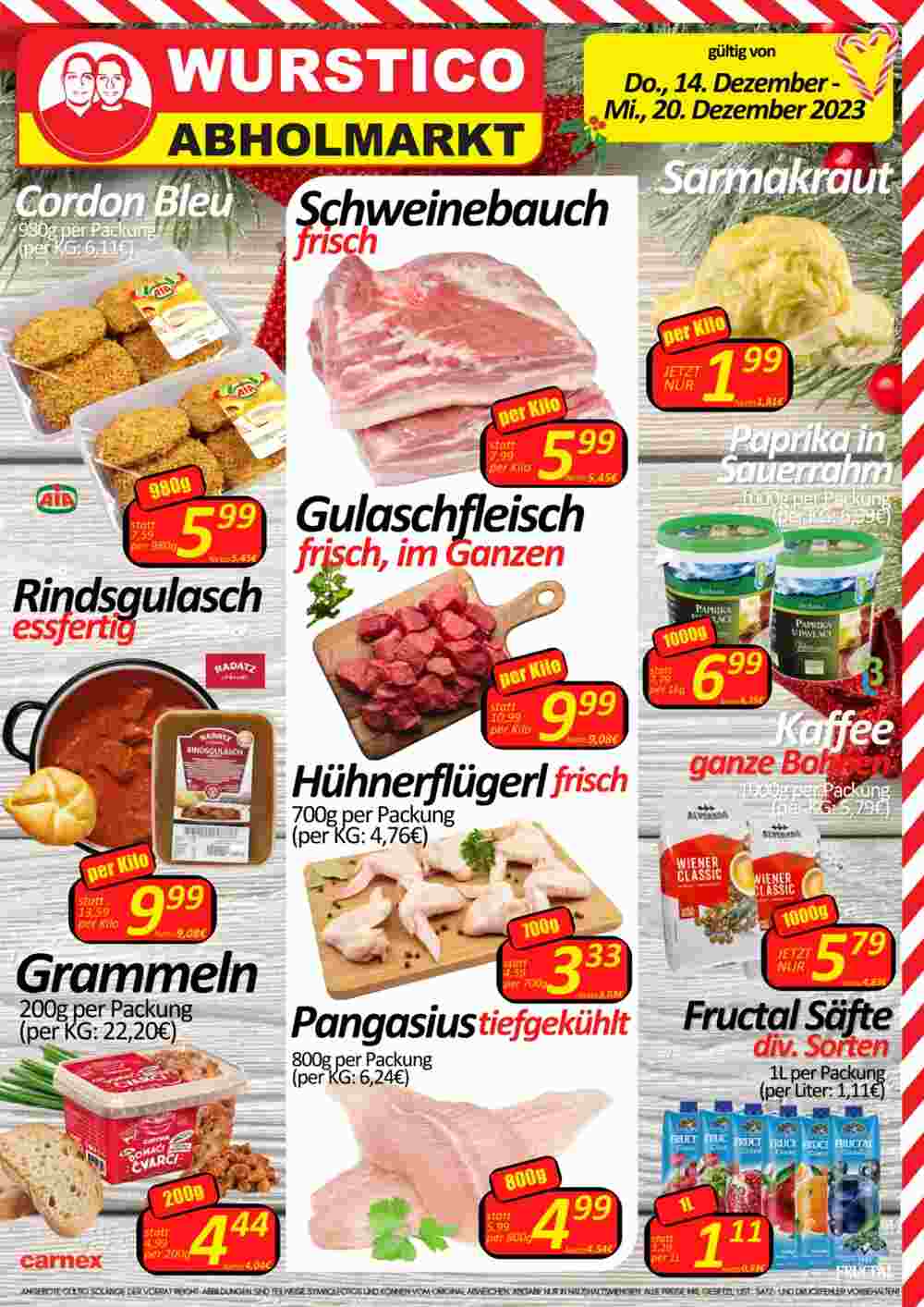 Wurstico Flugblatt (ab 14.12.2023) - Angebote und Prospekt - Seite 1