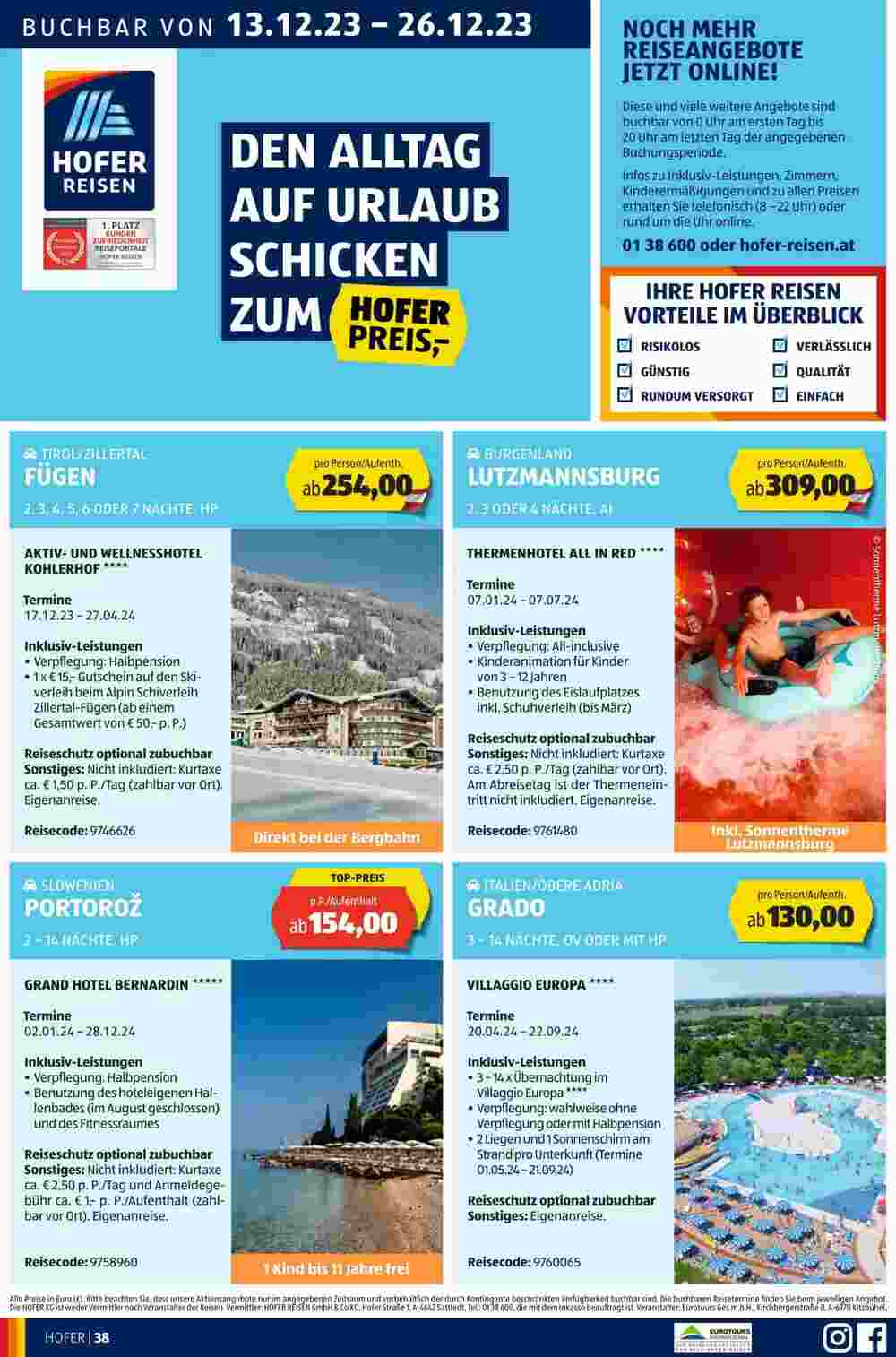 Hofer Flugblatt (ab 15.12.2023) - Angebote und Prospekt - Seite 40