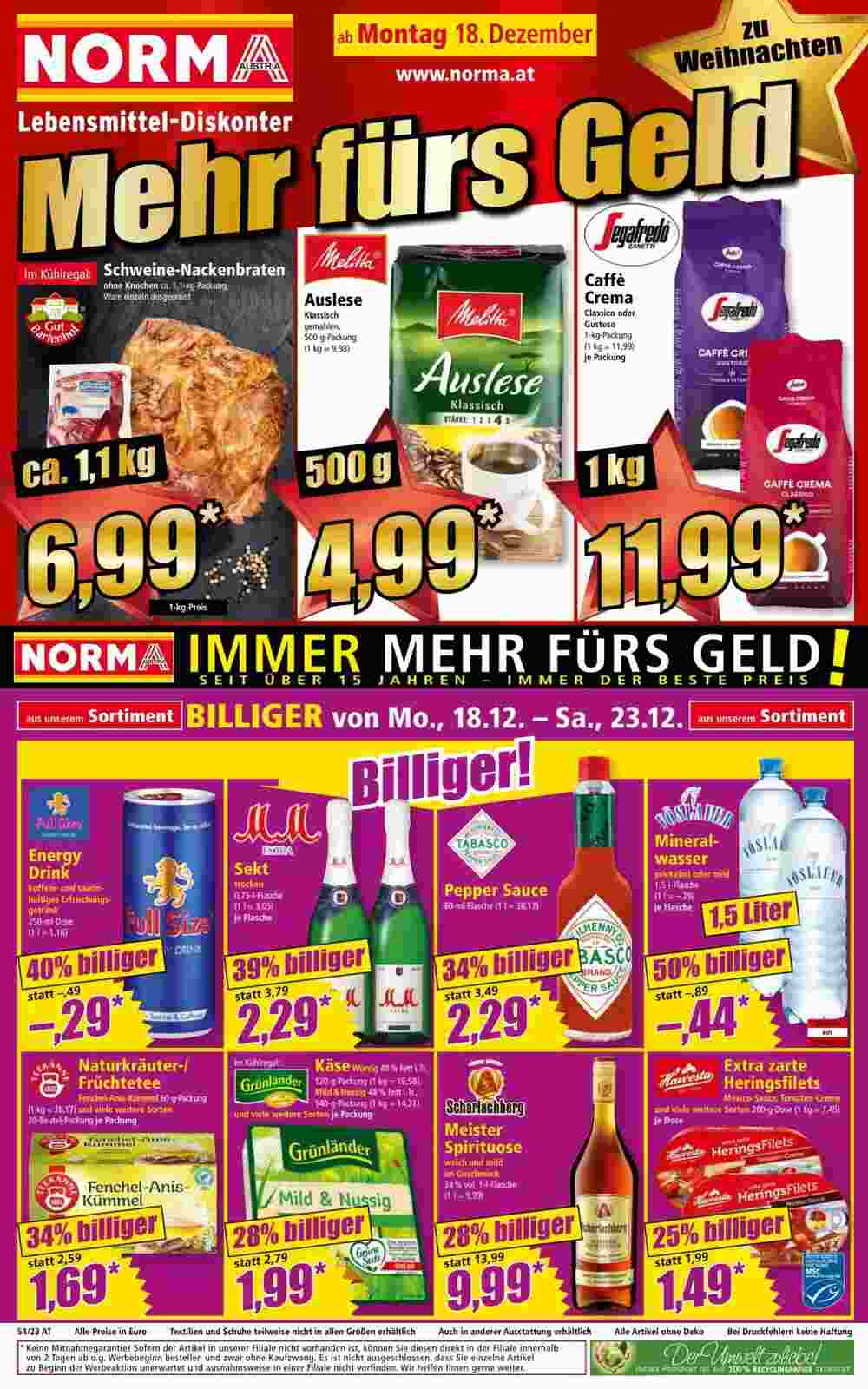 Norma Flugblatt (ab 18.12.2023) - Angebote und Prospekt - Seite 1