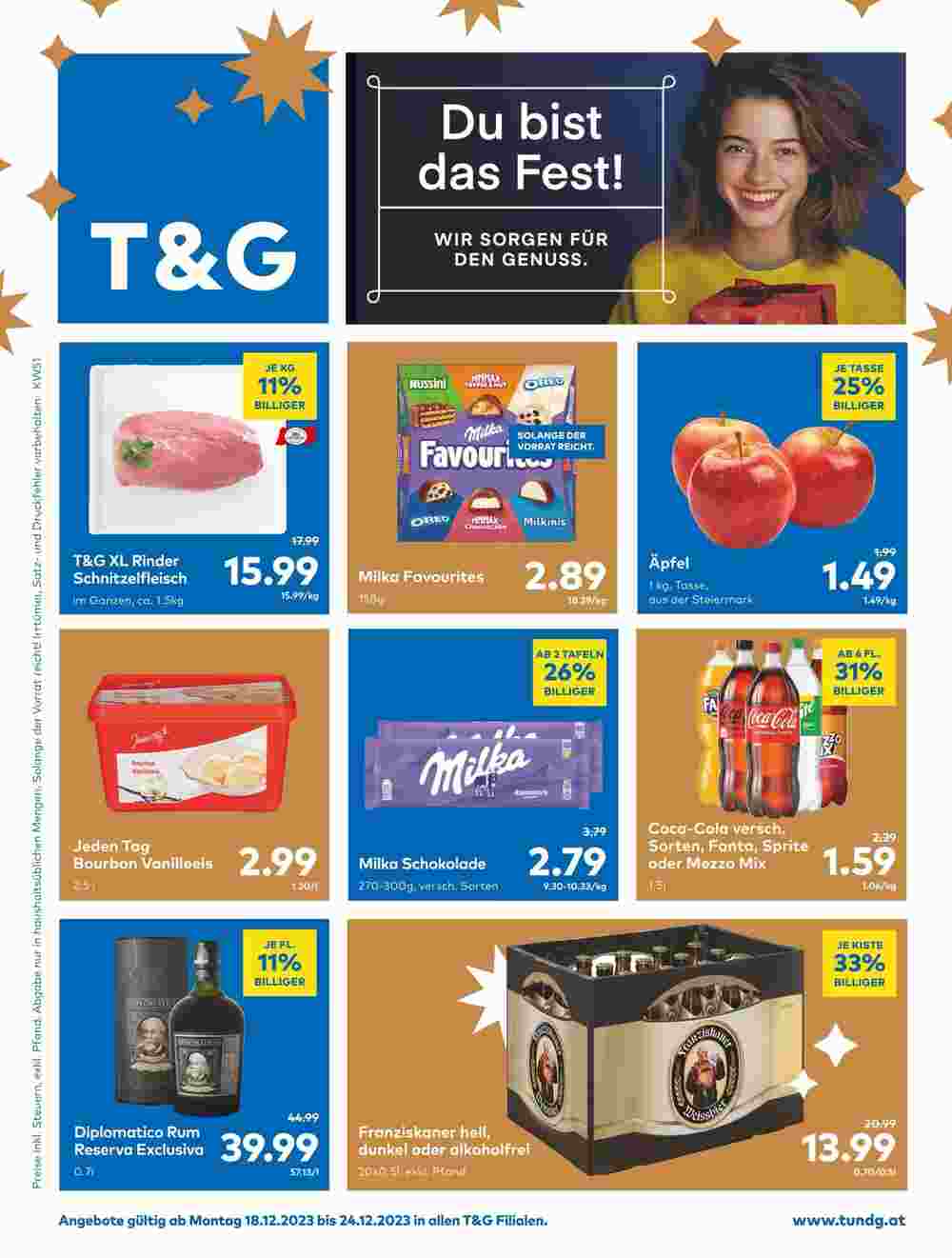 T&G Flugblatt (ab 18.12.2023) - Angebote und Prospekt - Seite 1