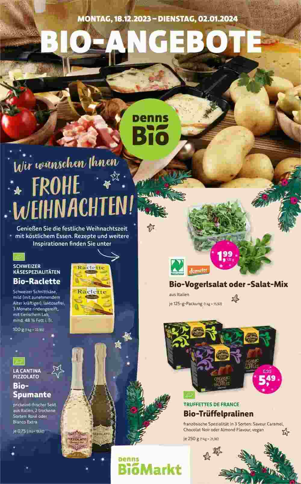 Denn's Biomarkt Flugblatt (ab 18.12.2023) - Angebote und Prospekt - Seite 1