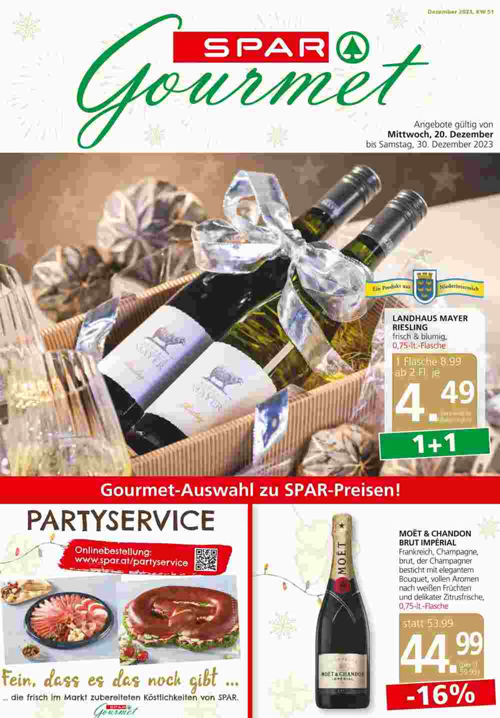 SPAR Gourmet Flugblatt (ab 20.12.2023) - Angebote und Prospekt - Seite 1