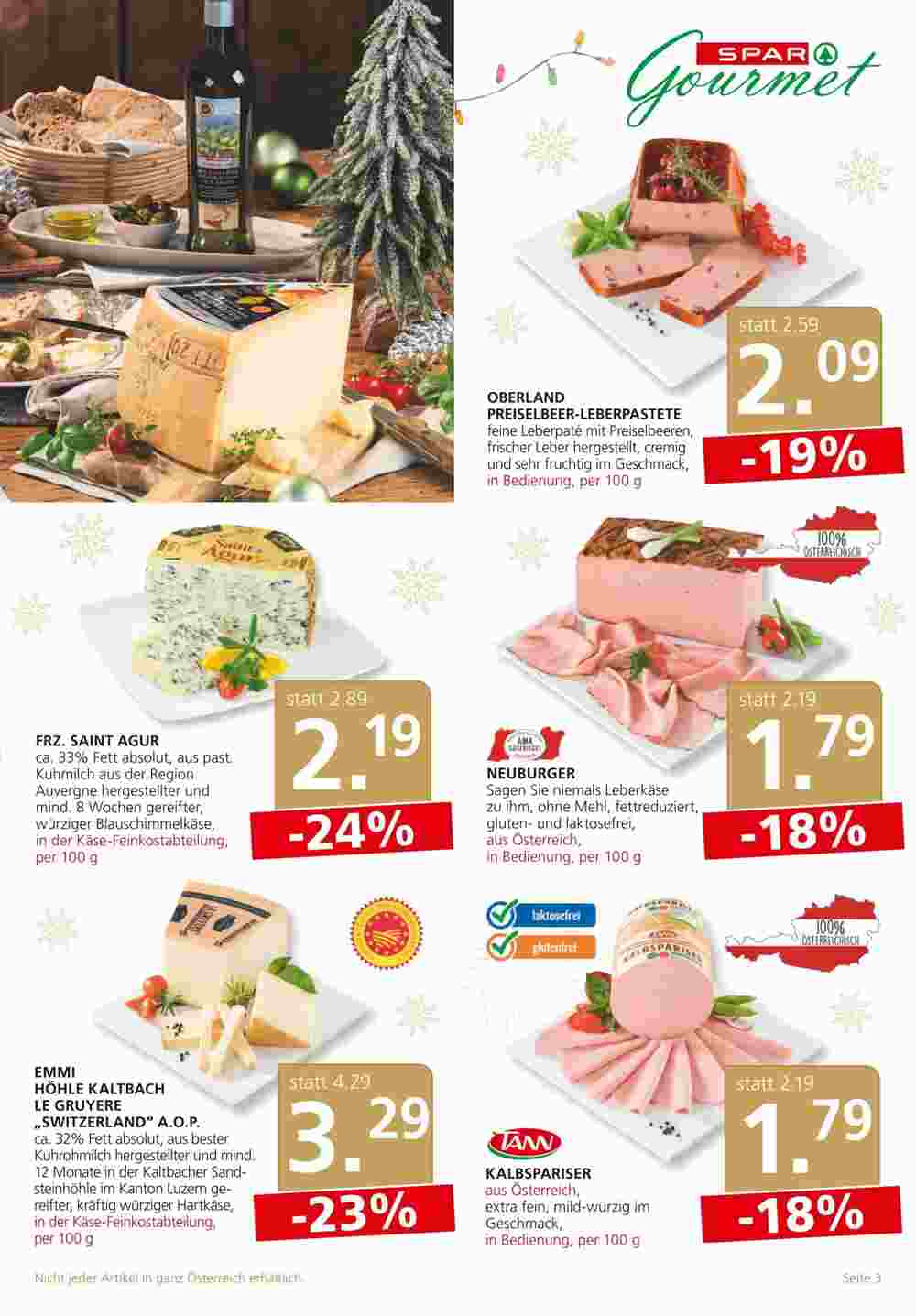 SPAR Gourmet Flugblatt (ab 20.12.2023) - Angebote und Prospekt - Seite 3