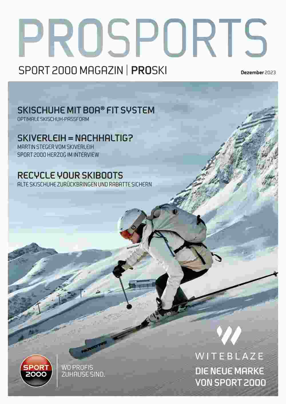 Sport 2000 Flugblatt (ab 24.12.2023) - Angebote und Prospekt - Seite 1