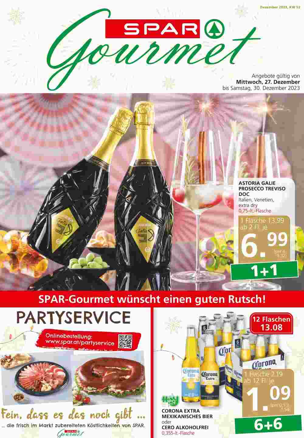 SPAR Gourmet Flugblatt (ab 27.12.2023) - Angebote und Prospekt - Seite 1