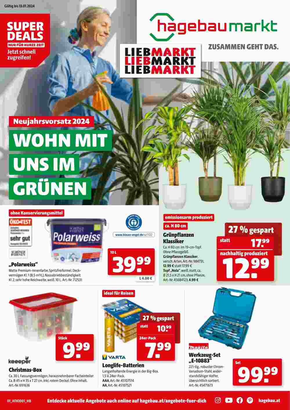 Liebmarkt Flugblatt (ab 02.01.2024) - Angebote und Prospekt - Seite 1