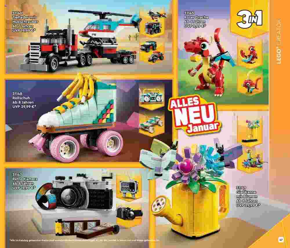 Lego Flugblatt (ab 04.01.2024) - Angebote und Prospekt - Seite 47
