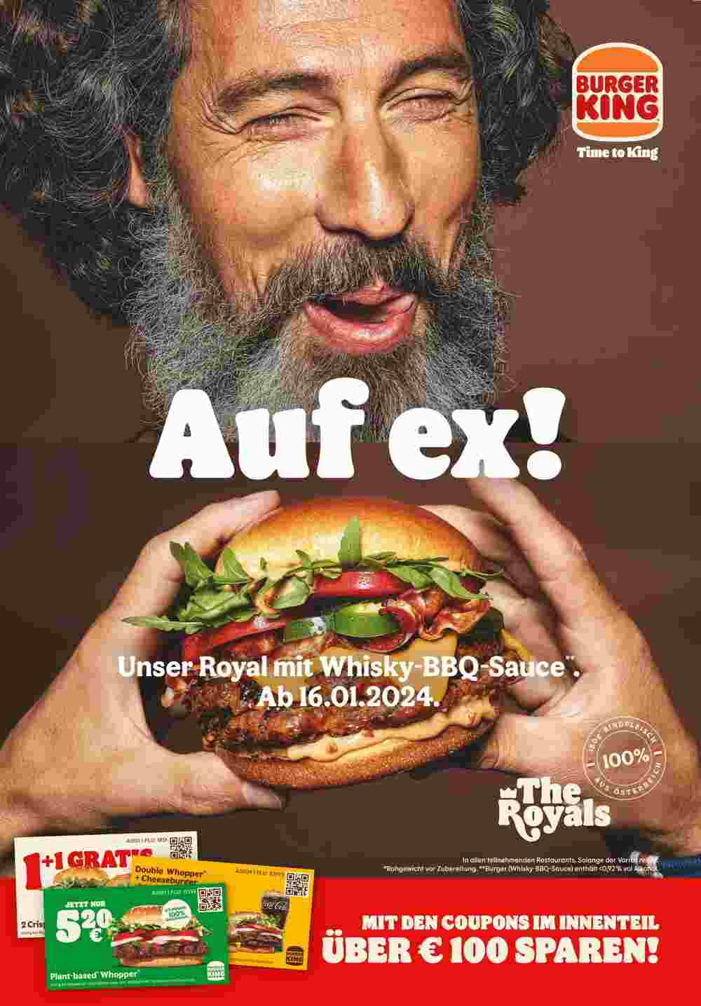 Burger King Flugblatt (ab 09.01.2024) - Angebote und Prospekt - Seite 1