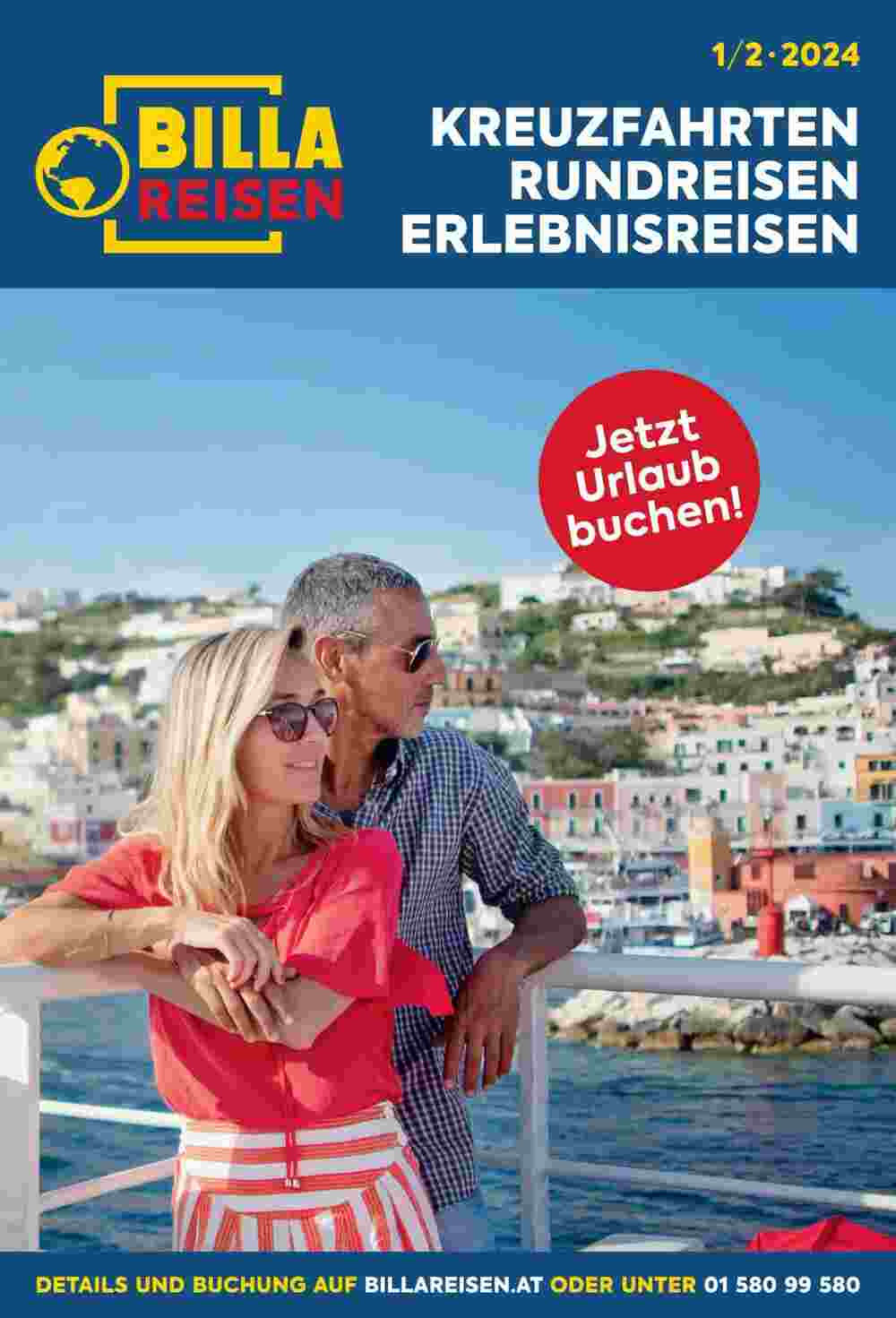 Billa Reisen Flugblatt (ab 10.01.2024) - Angebote und Prospekt - Seite 1