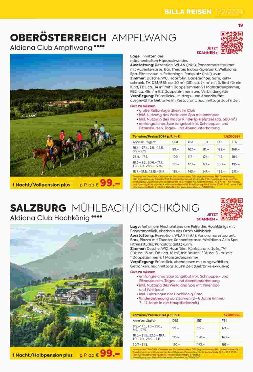 Billa Reisen Flugblatt (ab 10.01.2024) - Angebote und Prospekt - Seite 19