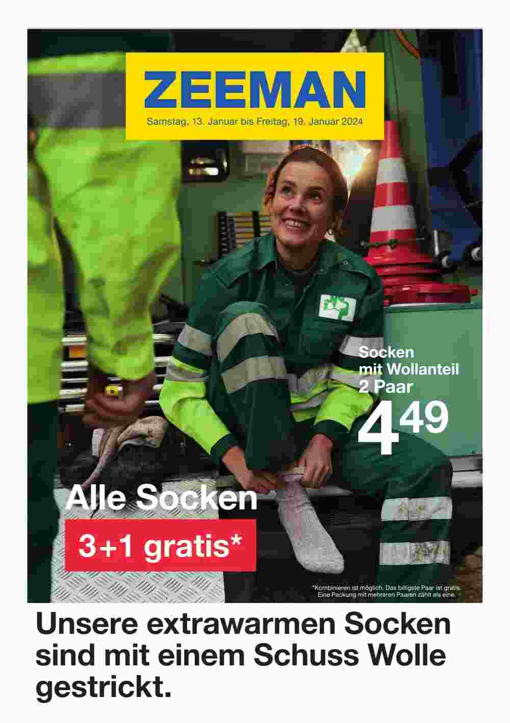 Zeeman Flugblatt (ab 13.01.2024) - Angebote und Prospekt - Seite 1