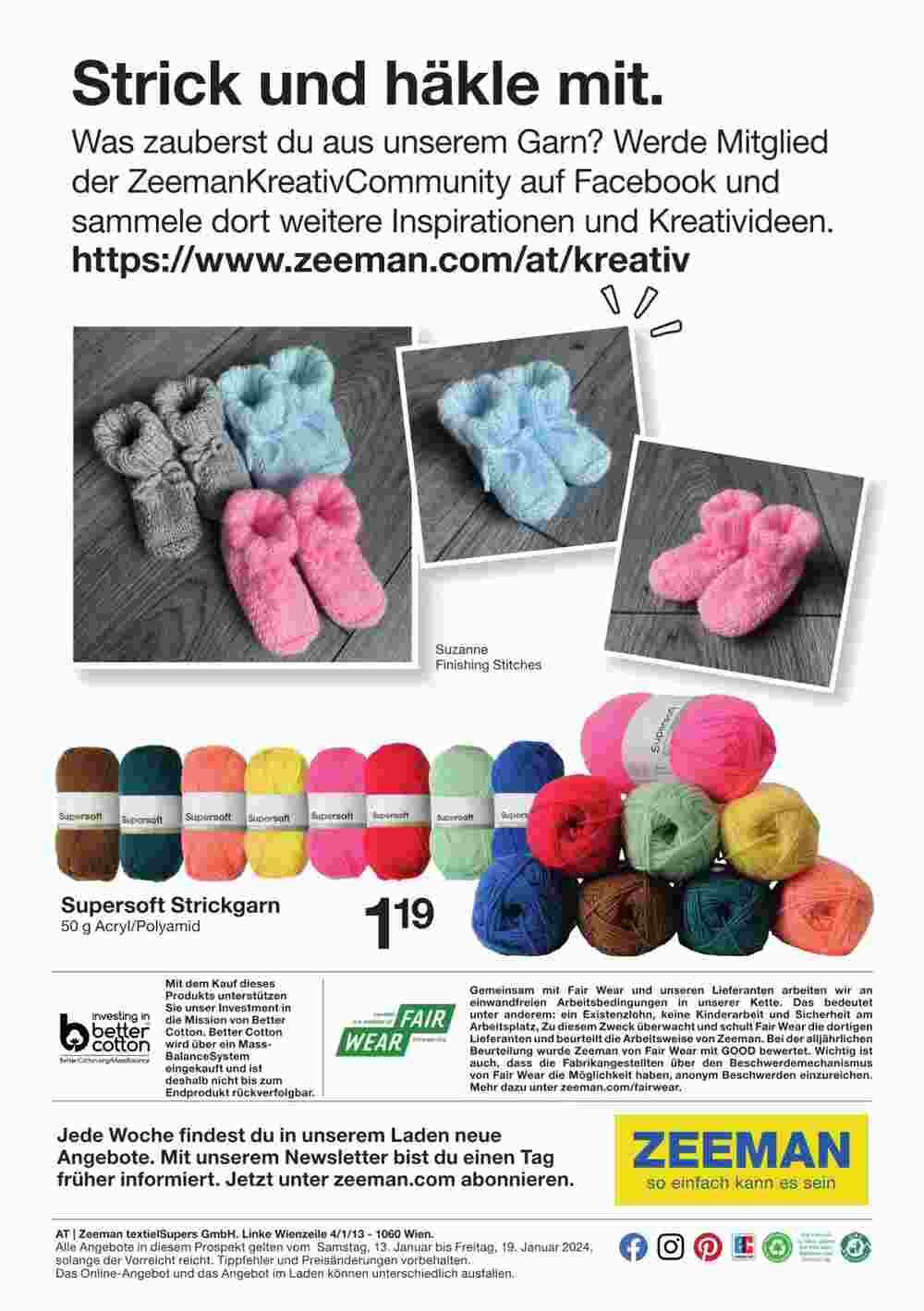 Zeeman Flugblatt (ab 13.01.2024) - Angebote und Prospekt - Seite 21