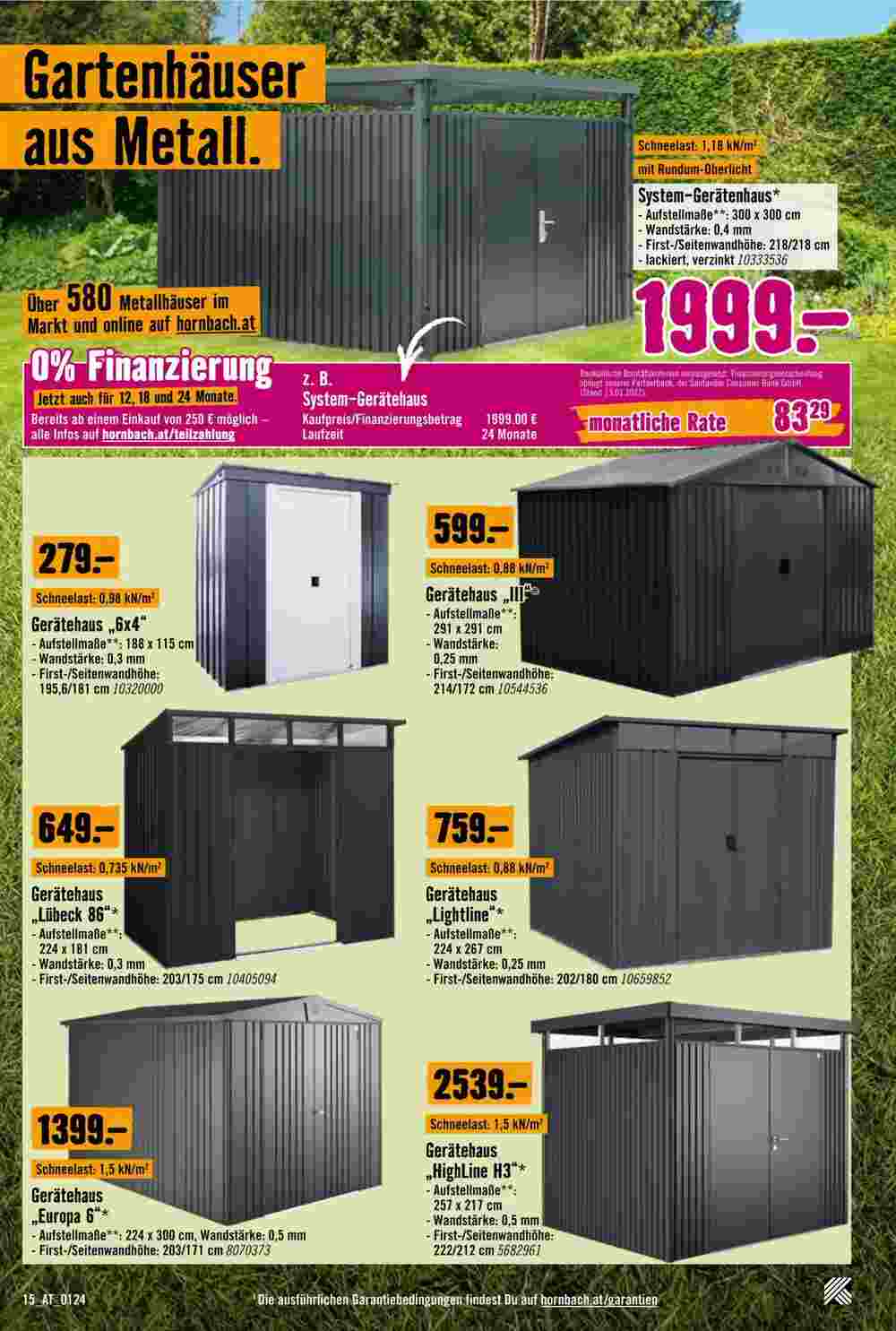 Hornbach Flugblatt (ab 29.01.2024) - Angebote und Prospekt - Seite 15