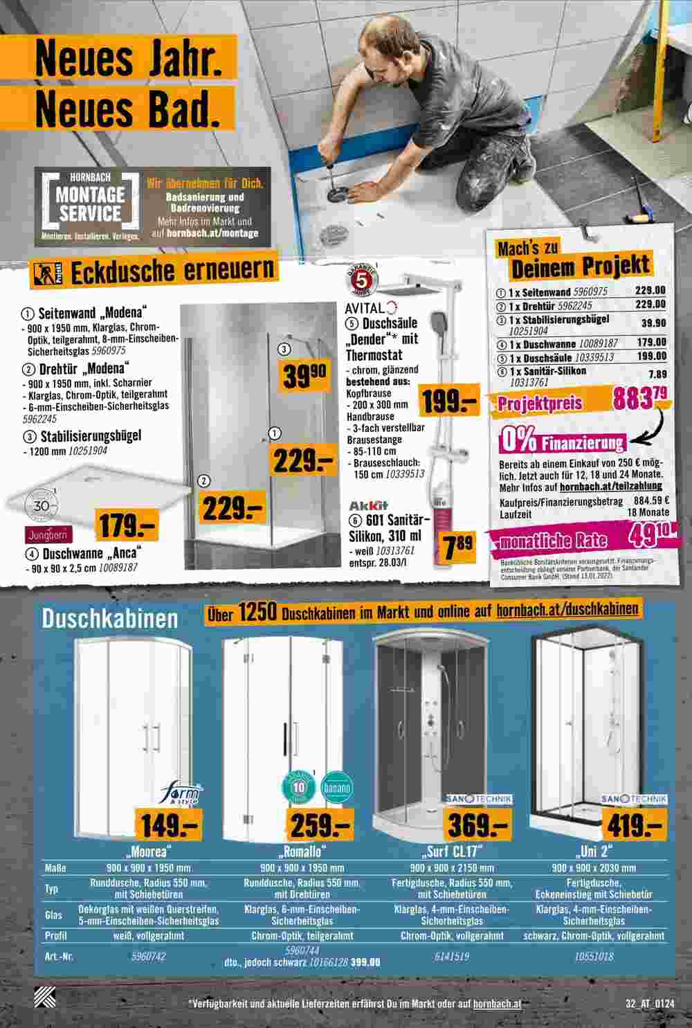 Hornbach Flugblatt (ab 29.01.2024) - Angebote und Prospekt - Seite 32