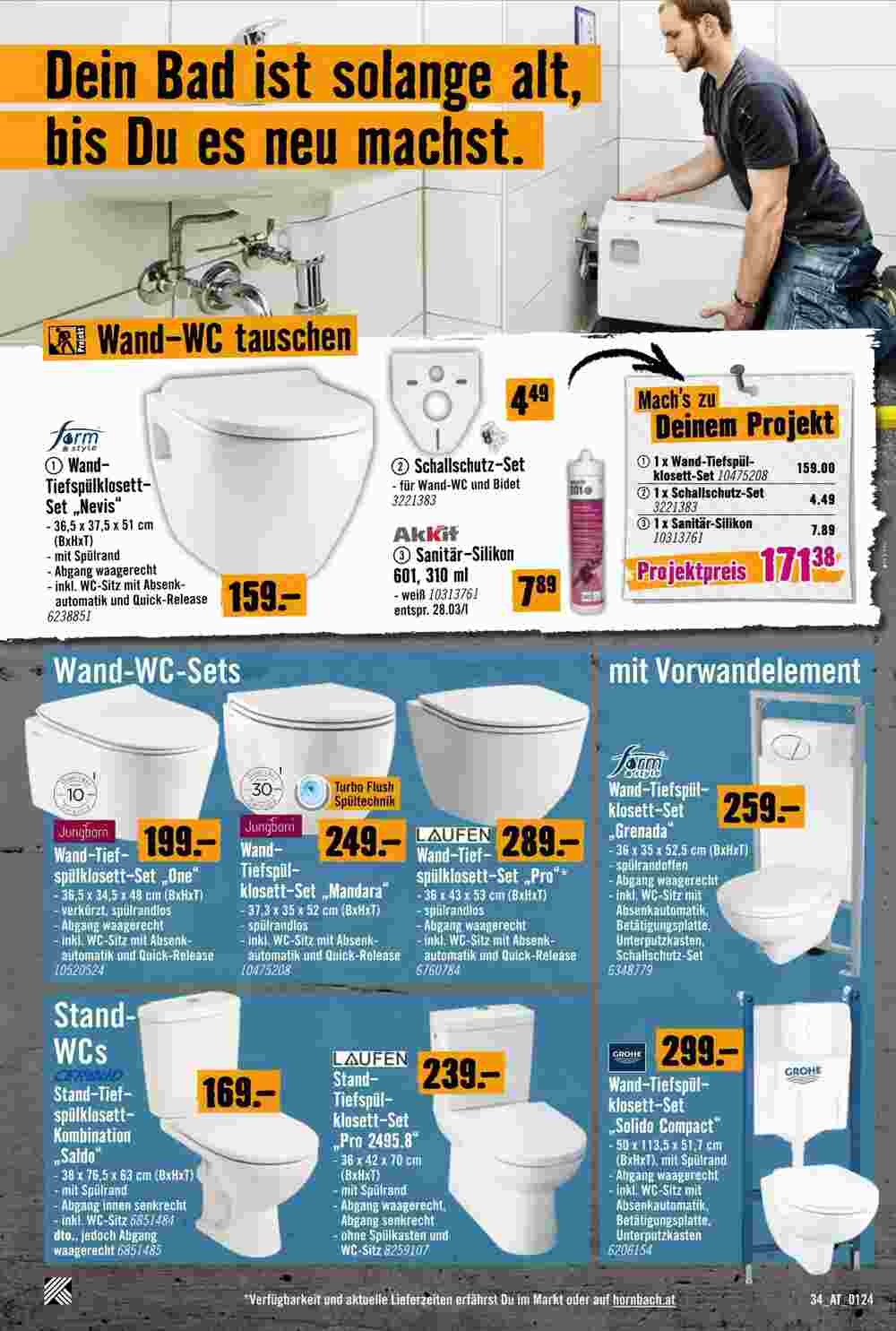 Hornbach Flugblatt (ab 29.01.2024) - Angebote und Prospekt - Seite 34