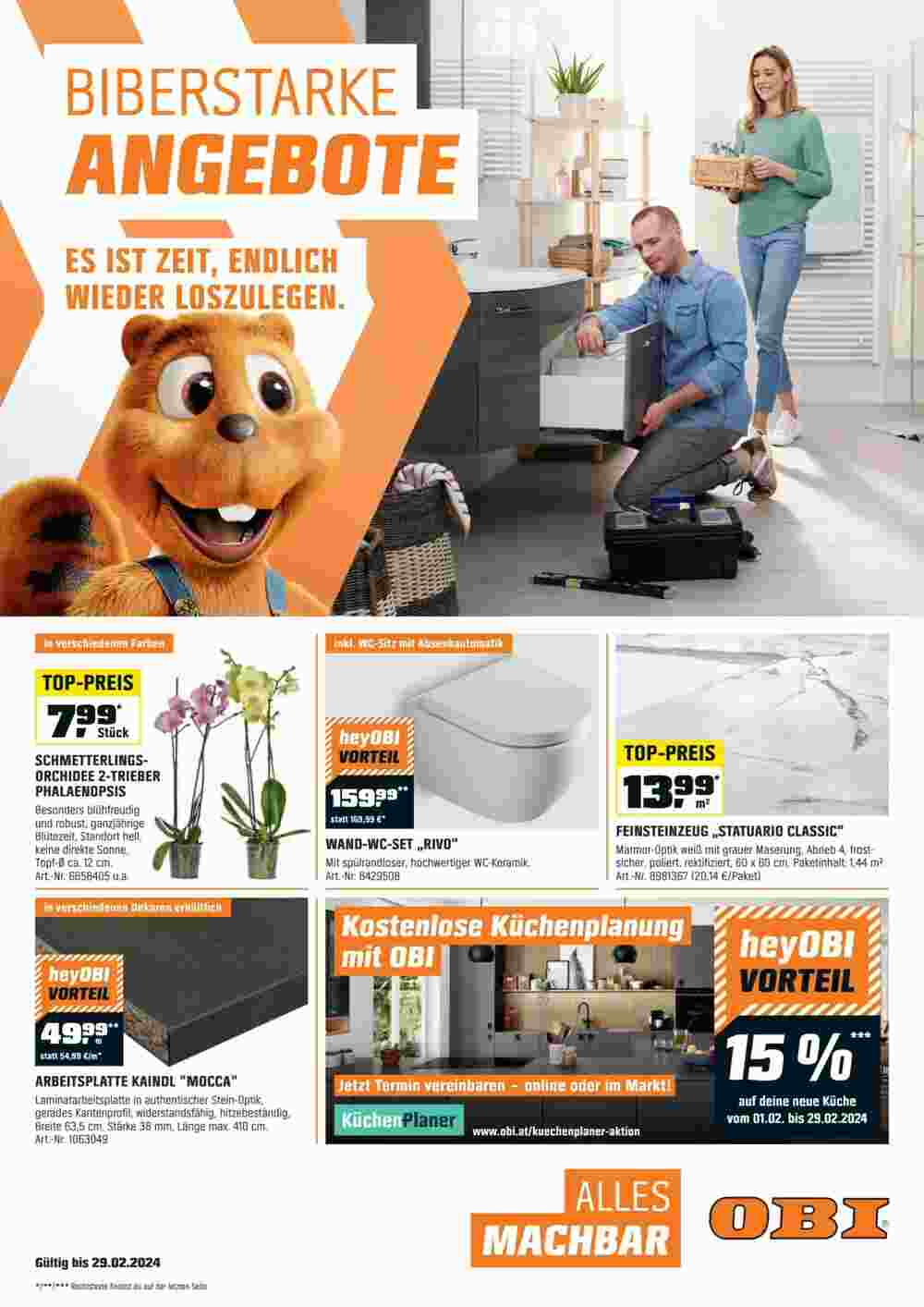 OBI Flugblatt (ab 31.01.2024) - Angebote und Prospekt - Seite 1