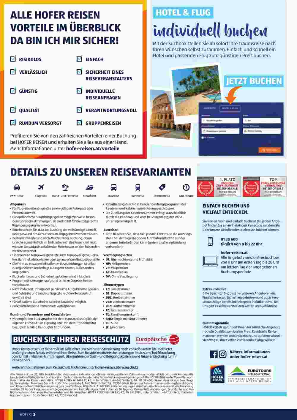 Hofer Reisen Flugblatt (ab 31.01.2024) - Angebote und Prospekt - Seite 2