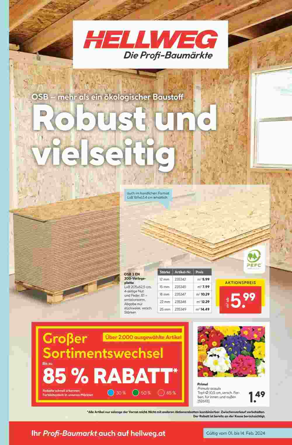 Hellweg Flugblatt (ab 01.02.2024) - Angebote und Prospekt - Seite 1