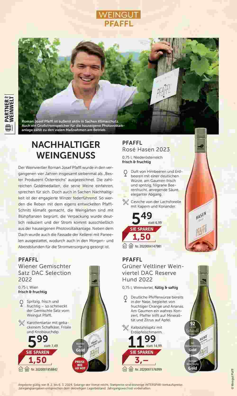 Weinwelt Interspar Flugblatt (ab 08.02.2024) - Angebote und Prospekt - Seite 14