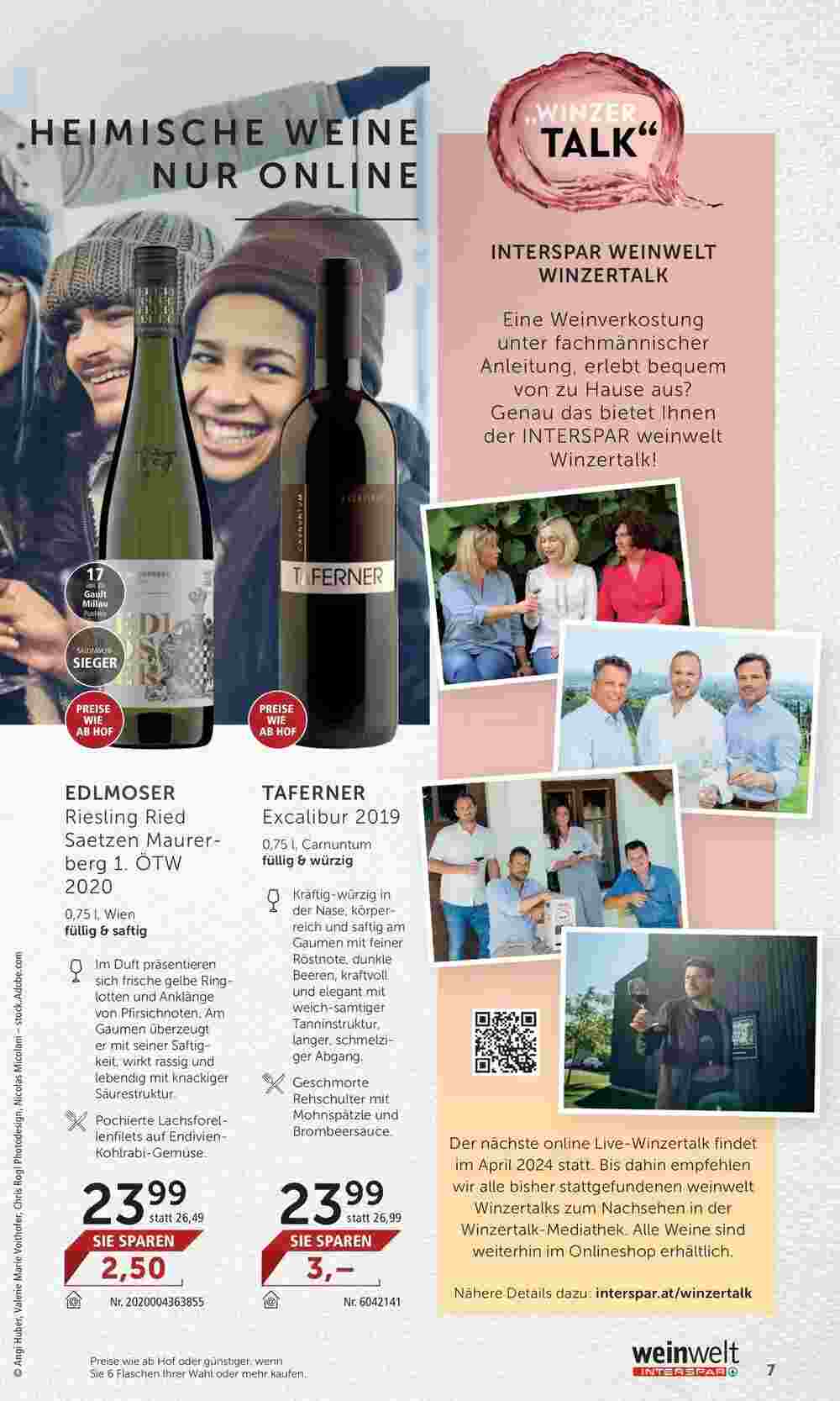 Weinwelt Interspar Flugblatt (ab 08.02.2024) - Angebote und Prospekt - Seite 7