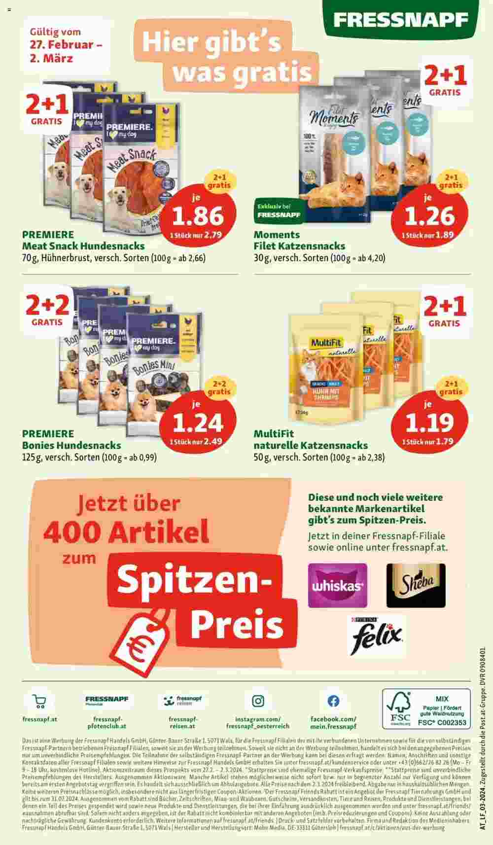 Fressnapf Flugblatt (ab 27.02.2024) - Angebote und Prospekt - Seite 8