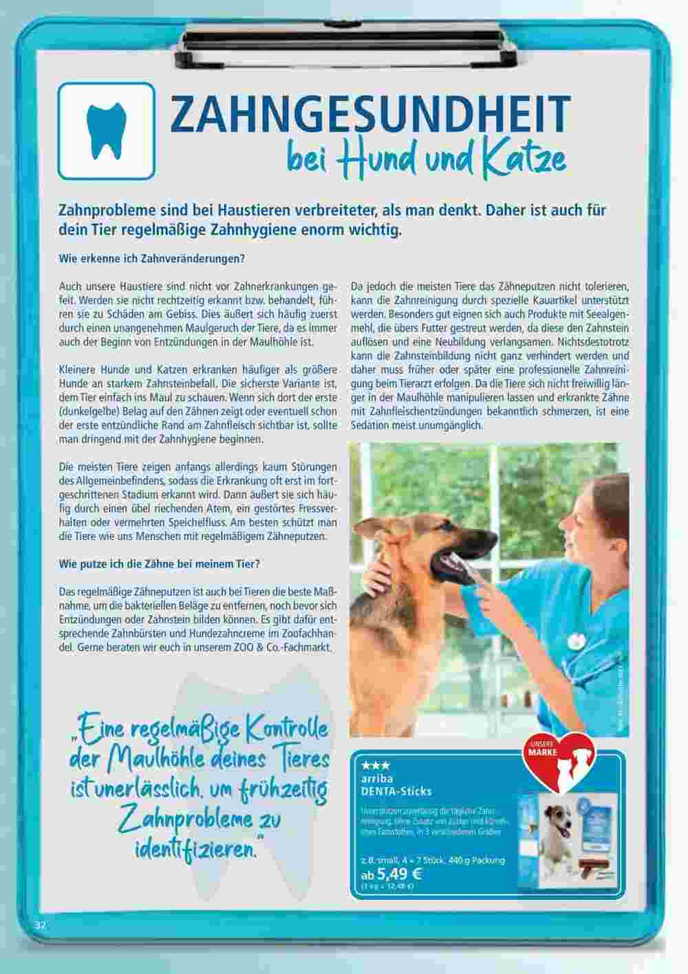 ZOO & Co Flugblatt (ab 29.02.2024) - Angebote und Prospekt - Seite 32