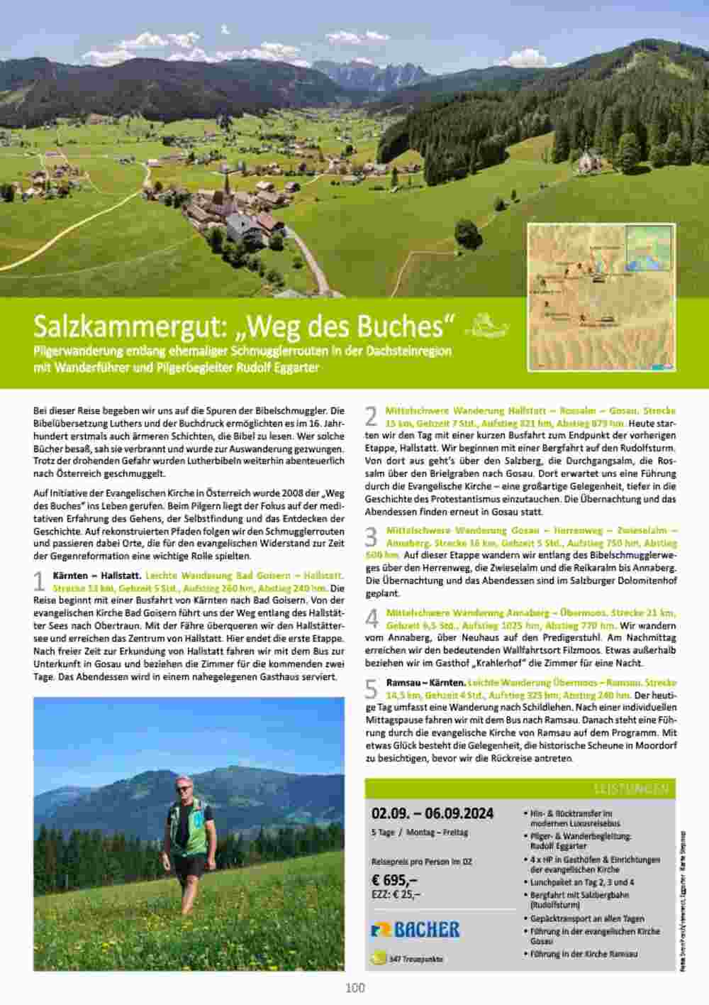 Bacher Reisen Flugblatt (ab 01.03.2024) - Angebote und Prospekt - Seite 100