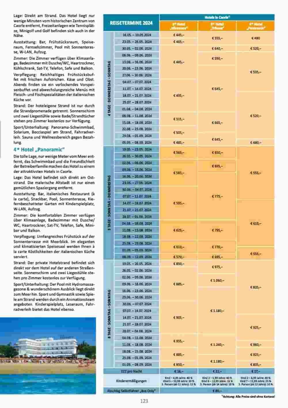 Bacher Reisen Flugblatt (ab 01.03.2024) - Angebote und Prospekt - Seite 123