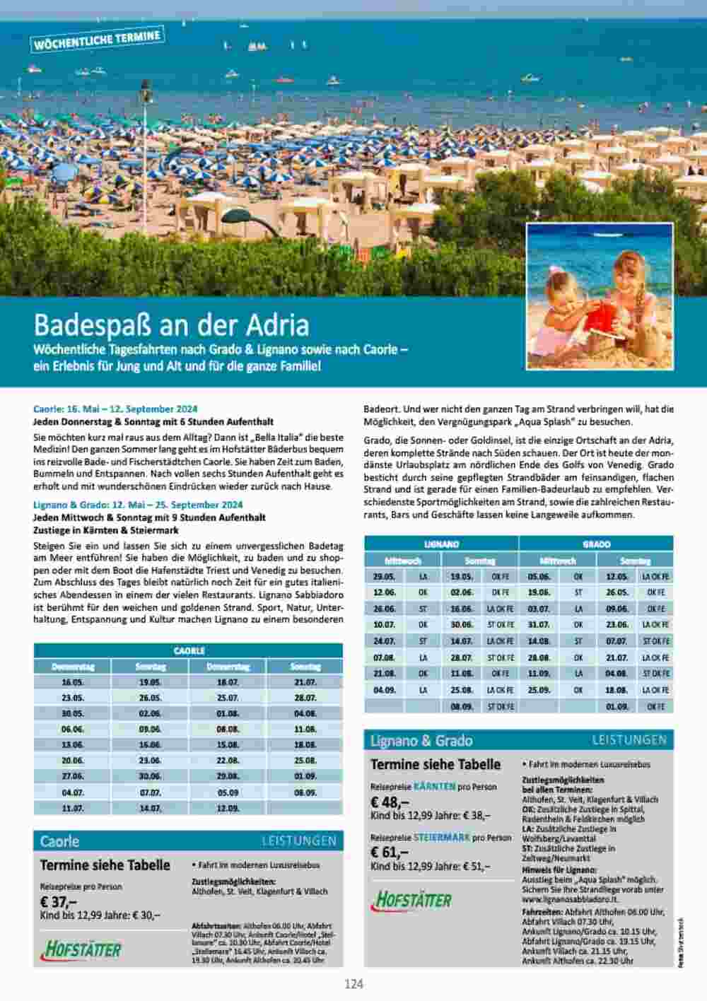 Bacher Reisen Flugblatt (ab 01.03.2024) - Angebote und Prospekt - Seite 124