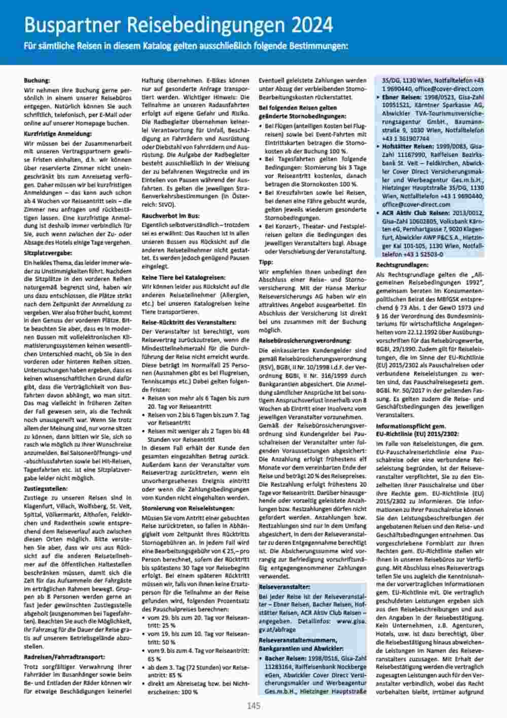 Bacher Reisen Flugblatt (ab 01.03.2024) - Angebote und Prospekt - Seite 145