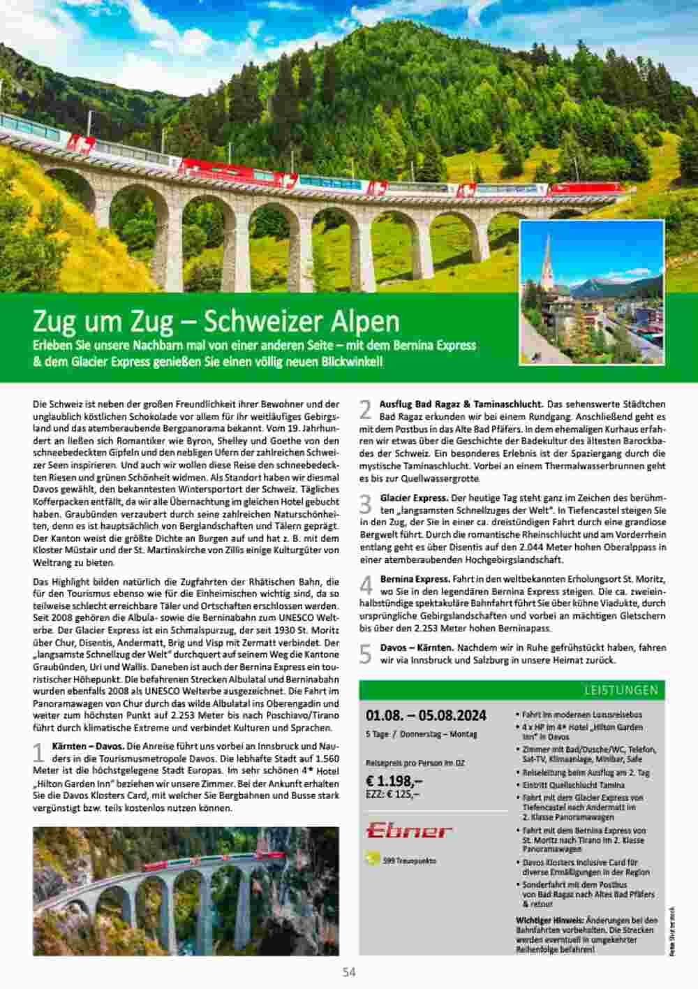 Bacher Reisen Flugblatt (ab 01.03.2024) - Angebote und Prospekt - Seite 54