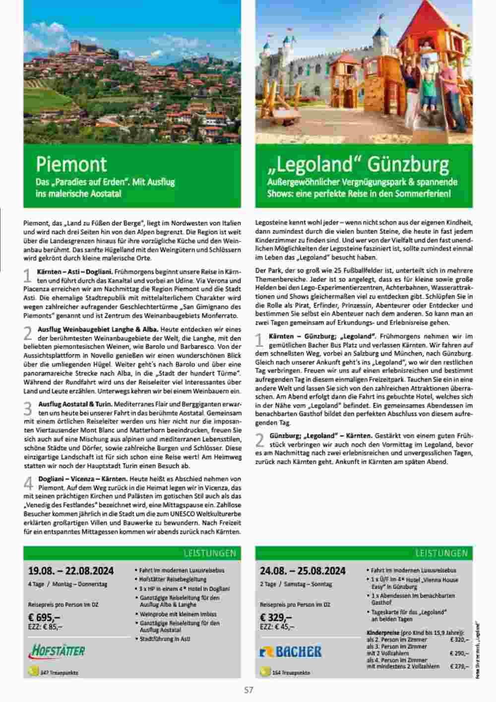 Bacher Reisen Flugblatt (ab 01.03.2024) - Angebote und Prospekt - Seite 57